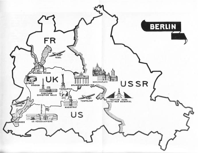 Map of Berlin 1950