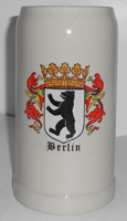 Berlin crest beer stein