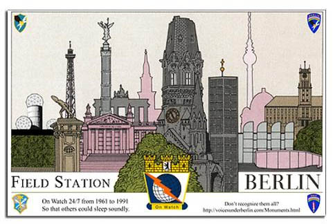 Field Station Berlin - Berlin Monuments Skyline Poster