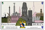 Field Station Berlin Skyline Monuments poster