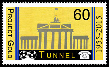 60th Anniversary of the start of collection in the Berlin Tunnel Cinderella Stamp No1