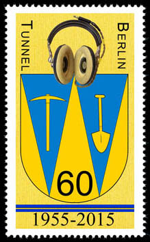 60th Anniversary of the start of collection in the Berlin Tunnel Cinderella Stamp No2