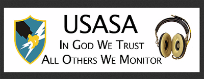 Army Security Agency Bumper Sticker